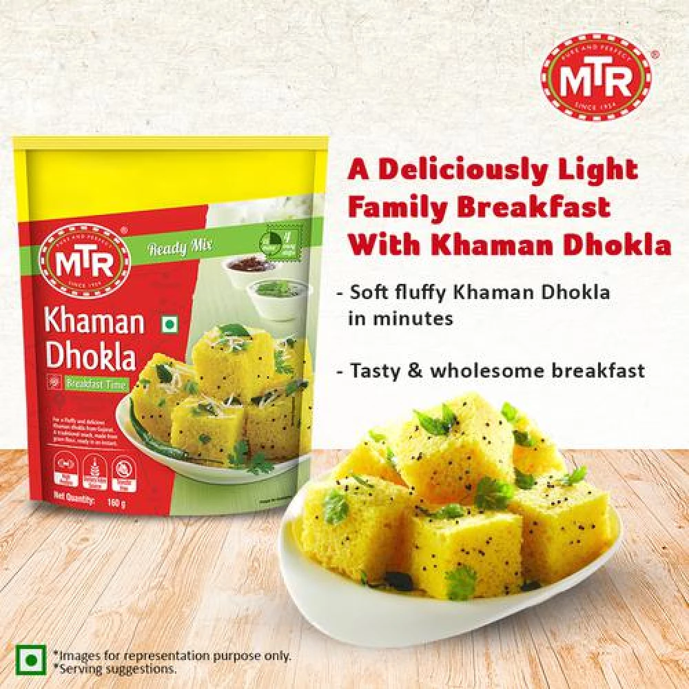 MTR Breakfast Mix - Khaman Dhokla, 160 g Pouch-6.webp